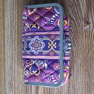 Vera Bradley Sunset Safari Kiss Lock Cosmetic Case